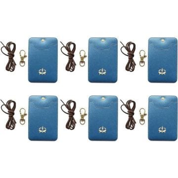 Porte-Badge/Carte NOVAGO - Pack de 6, Bleu