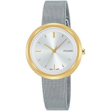 Montre Femme - PULSAR - PH8386X1 - Acier Inoxydable Plaqué Or - Cadran Rond - Bracelet Maille Classique