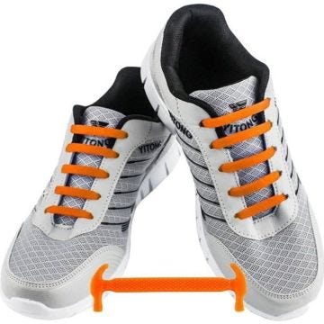 WELKOO® Lacets Elastique en Silicone Sans Lacage Etanche pour Chaussure Adults -12pcs Couleur orange WELKOO® Lacets Elastique en Silicone Sans Lacage Etanche pour Chaussure Adults -12pcs Couleur orange