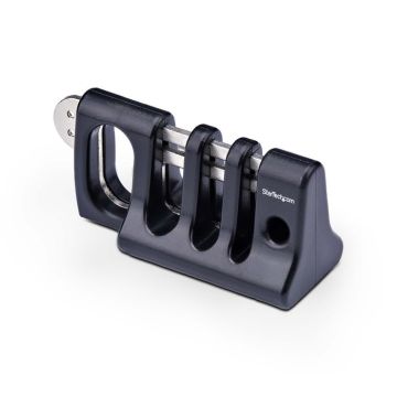 StarTech.com Peripheral Cable Anchor Lock, Secure Keyboard/Mouse, Cable Trap w/Metal Plate, Use w/Laptop Security Cable