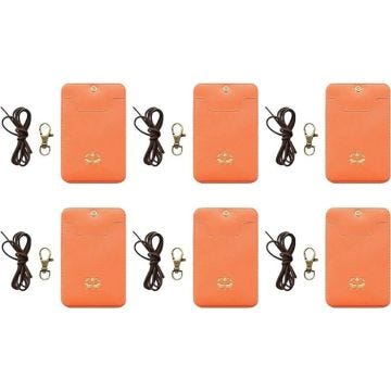Porte-Badge/Carte NOVAGO - Pack de 6, Orange