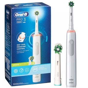 BROSSE A DENTS ORAL B PRO 3 3000 BLANC