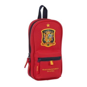 Espagne de Football- Rouge- Plumier Mochila- Trousse - Dos utile