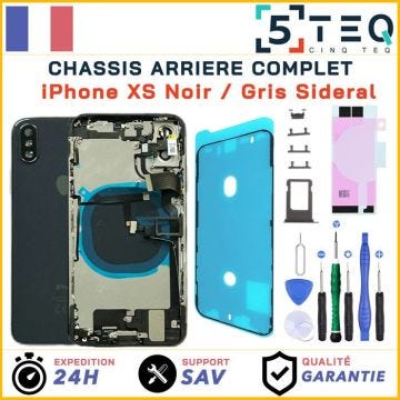 Chassis Prémonté Remplacement pour iPhone XS Noir Complet Joint Ecran, NFC +Kit