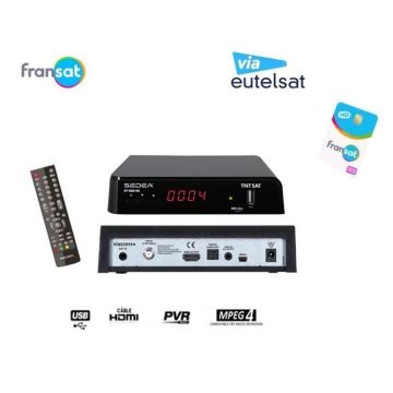 SEDEA RÉCEPTEUR SATELLITE FRANSAT – SF 5300 HD (EUTELSAT 5° OUEST) (VENDU AVEC CARTE)