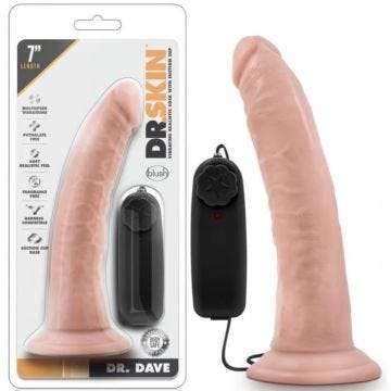 Vibromasseur Réaliste DR Dave - 19 cm - mixte / adulte Beige