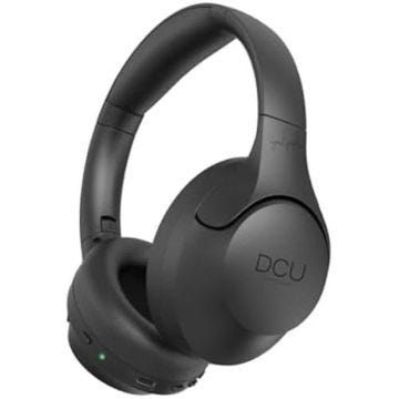 DCU TECNOLOGIC - Écouteurs Bluetooth sans Fil - Charge USB-C - Casques diadème Pliables - Suppression numérique du Bruit 15-20dB -