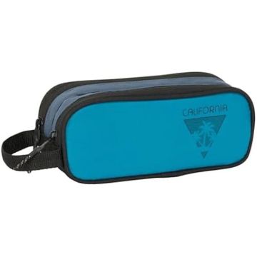 Trousse double - SAFTA - BLACKFIT8 CALIFORNIA - Tissu recyclable - Idéale pour enfants - Mixte