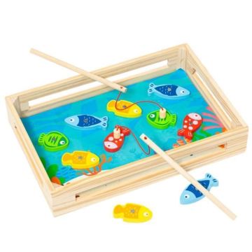 MOLTO - Jeu de pêche en bois pour enfant Molto. 15 pièces.
