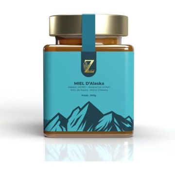 Miel d'Alaska, récolté dans les prairies vierges d'épilobe subalpin, une rareté gustative venue d'Alaska 300g