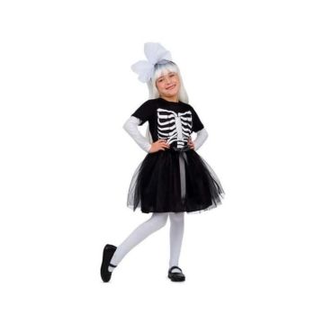 Déguisement Squelette Tutu Fille - Marque - Noir - Halloween - 7 ans et plus