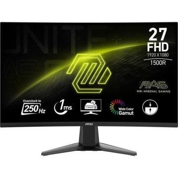 Écran Gaming - MSI - 27'' Incurvé 1500R - FHD - 1ms - 250Hz - HDR Ready - Adaptive Sync - Compatible VESA