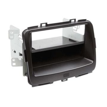 Adaptateur de façade 2-DIN ACV pour Kia Carens 2013 avec vide poche - Noir