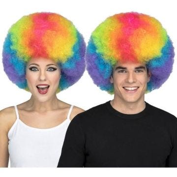 Perruque Afro Multicouleur Extra Grande