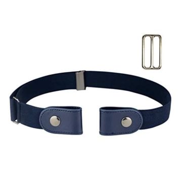 Boucle De Ceinture H1ZW5 No Buckle Belt Ladies Invisible Elastic - Noir - Taille-M