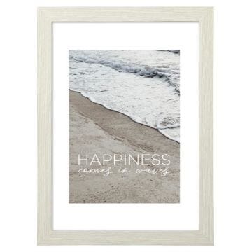 Cadre photo en bois "Waves", bouleau, 40 x 50 cm Marron