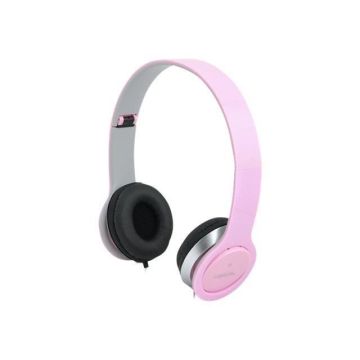 Casque audio LogiLink High Quality avec coussinets - Rose