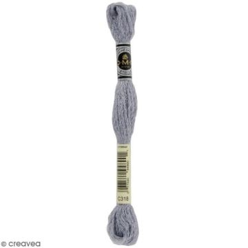 Fil à broder - DMC - Mouliné Etoile - Echevette 8 m - Coloris C318 - Coton et polyamide
