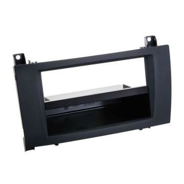 Adaptateur de façade soft touch 2-DIN avec vide poche Mercedes SLK 2004 >