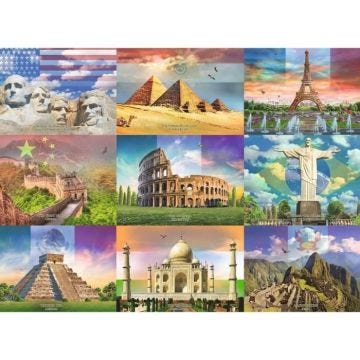Puzzle Enfant 200 p XXL - Les monuments du monde - Ravensburger - Architecture et monument - Dès 8 ans