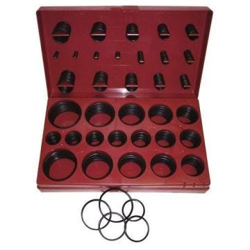 Joints toriques - Non spécifié - Valise 32 modèles - Couleur bordeaux - 407 pièces - Mixte