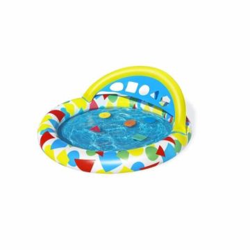 Piscine gonflable - Splash & Learn - 120x117x46cm - Jeu d'adresse - Auvent