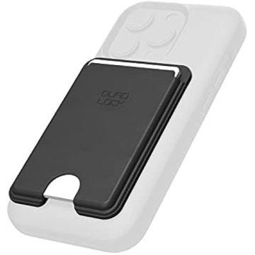 Portefeuille MAG - QUAD LOCK - Étuis MAG Quad Lock - Cuir végétal noir - Aimanté - Design fin et élégant