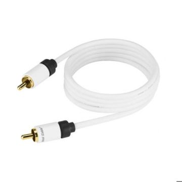 Real Cable Câble Subwoofer Double Blindage 10 m Blanc - SUB-1-10M00