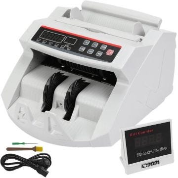 Compteuse de Billets Professionnelle Euro, Détecteur de Faux Billets par UV MG Contrefaçon, Compteur de Billets Vitesse 1000pcs-min