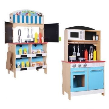 WOOMAX - Boutique Glacier avec cuisine en bois
