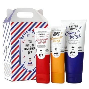 Kit de Rasage Rituel de Monsieur BARBIER | Naturel, Végan et Français | Avant Rasage, Crème de Rasage & Après Rasage