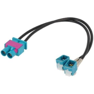Adaptateur antenne Double Fakra M/ 2x Fakra F - 0.25m - Audi/ Seat/ Skoda/ VW