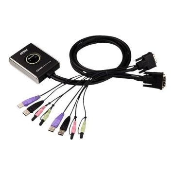 Switch KVM à 2 ports ATEN CS682, DVI-D, USB, au…