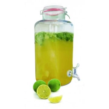 Nerthus FIH 099 Distributeur de boisson en verre avec robinet Verre 30,5 cm 8 l