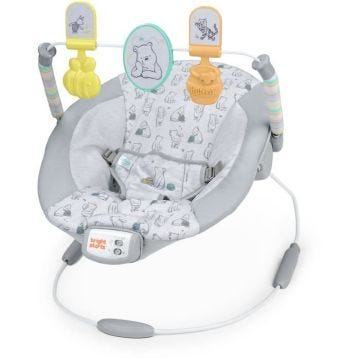 Transat bébé - DISNEY BABY - WINNIE L'OURSON - Arche avec jouets d'éveil amovible - Evolutif de 0 à 6 mois