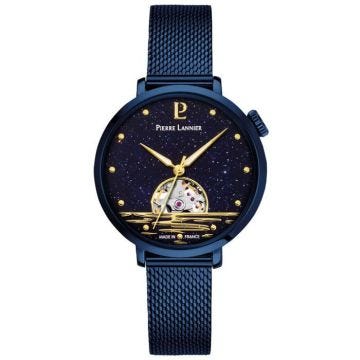 Montre Femme - LANNIE - Australe 148H866 - Cadran Aventurine Bleu - Bracelet Acier Milanais - Étanche 30m