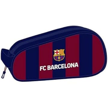 Safta F.C. Barcelona - Sac à Chaussures Ovale, Multifonction, Sport, extrascolaire, Football, Confortable et Polyvalent, 34 x 18 x