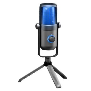 SPIRIT OF GAMER - EKO 900 - Micro Gaming Cardioïde et Omnidirectionnelle avec Trépied Antidérapant – Pour Streaming, Podcast, ASMR