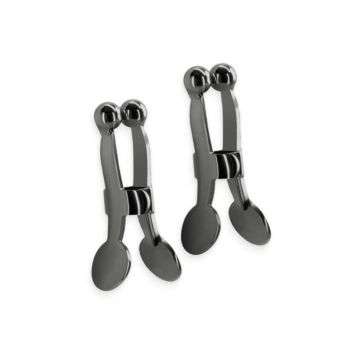 Pinces à tétons - Bound - Noir - Métal sans nickel - Jeux BDSM - Taille unique