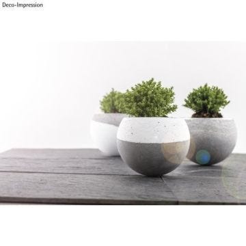 Boule plastique pour l'art floral, cristal, 2 parties, 12 cm