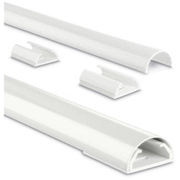Passe-câbles Hama (L x l x H) 1100 x 33 x 18 mm 1 pc(s) blanc