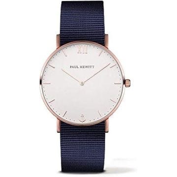 Montre Mixte Analogique Quartz Paul Hewitt avec Bracelet en Nylon PH-SA-R-St-W-N-20S