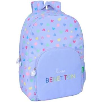 Sac à dos - SAFTA - Benetton Lila - Confortable et polyvalent - Adaptable au chariot - Pour enfants