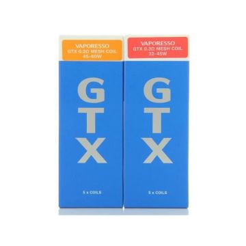 Pack de 5 resistances GTX Target PM80 Vaporesso - intensité résistance:1.2 ohms