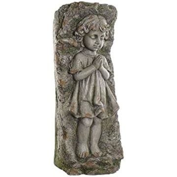 Pot de fleurs - DKD HOME DECOR - Gris Ange - Fibre de verre - 29 x 22 x 74 cm - Intérieur
