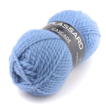 Laine Grosse pelote - Plassard - Cascade 22 Bleu Moyen - Acrylique - Laine - Alpaga