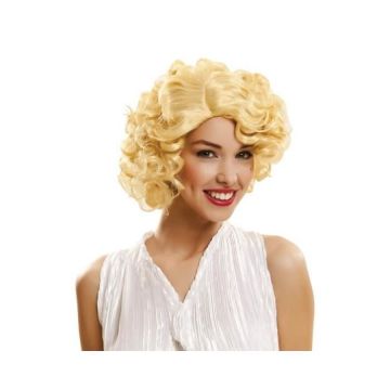Perruque de Marilyn blonde - Disfrazzes - Femme - Idéale pour fête thématisée ou Fin Célibat