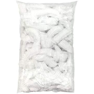 500 Charlottes plastiques Jetables Bonnet douche Protection Cheveux