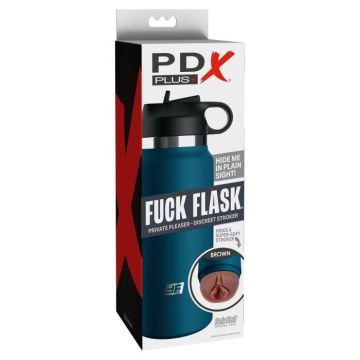 Masturbateur - PIPEDREAM - Fuck Fles Blue Private Pleaser - Avec succion - Marron - Vagin