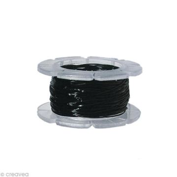 Fil élastique noir Magic stretch 0,5 mm x 5 m